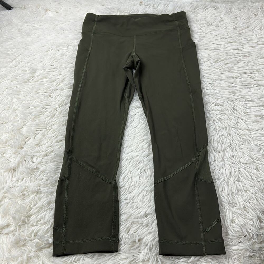 Lululemon Pace Rival Crop *Full-On Luxtreme 22" Dark Olive